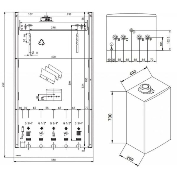 Газовый котел конденсационный Baxi LUNA Duo-tec Compact E 24 кВт