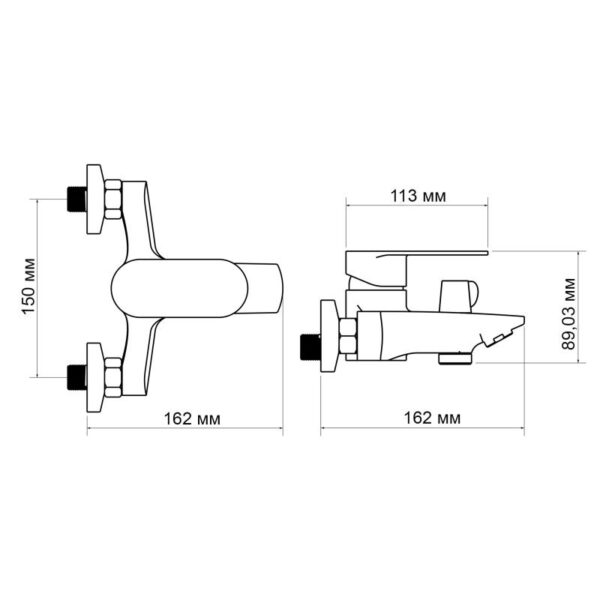 Смеситель Lidz Tani 0061 с ручным душем, хром (LDTAN0061CRM44963)