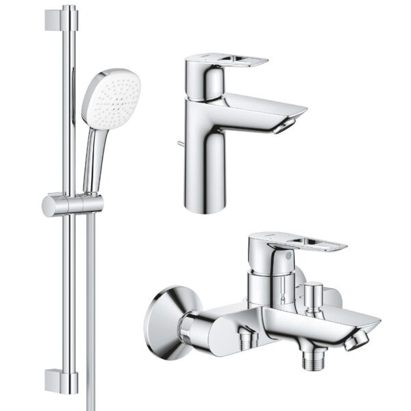 Комплект смесителей для ванной 3 в 1 Grohe BauLoop New хром (UA123215M1)