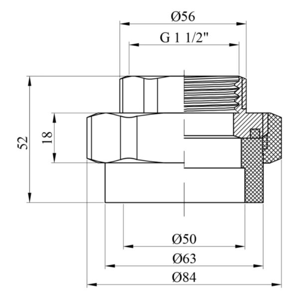 Американка Baux 1 1/2"x2"