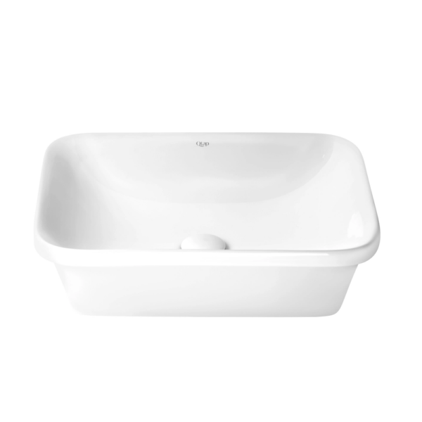 Раковина врезная Qtap Scorpio 500х380 с донным клапаном, белая
