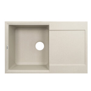 Гранитная мойка VENTA Stone 780x495 врезная, прямоугольная, бежевая