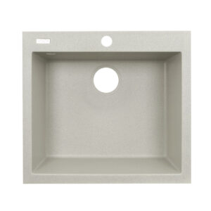 Гранитная мойка VENTA Stone 560x500 врезная, прямоугольная, серая