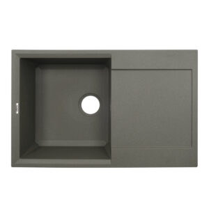 Гранитная мойка VENTA Stone 780x495 врезная, прямоугольная, серая
