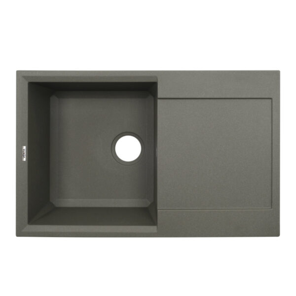 Гранитная мойка VENTA Stone 780x495 врезная, прямоугольная, серая