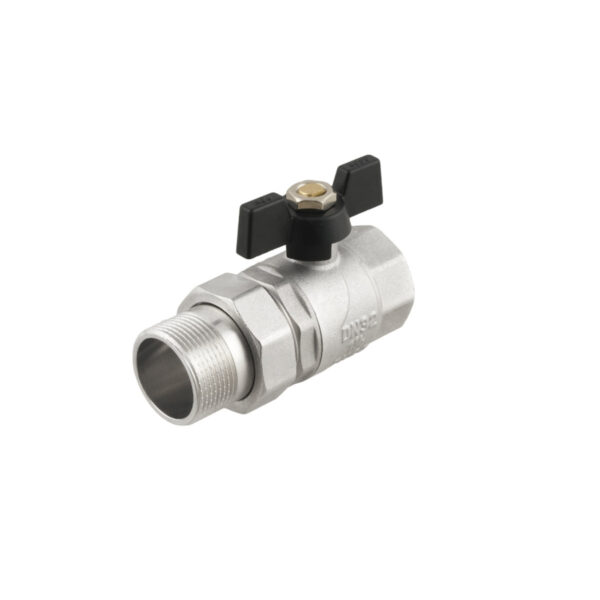 Кран шаровой Raftec 1 1/4″ ВН c американкой, прямой, латунь