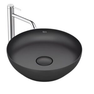 Умывальник Roca Bol 425x425 круглый, черный матовый (A32787M080)