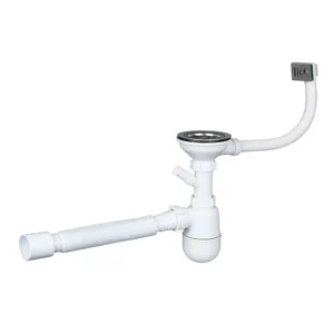 Сифон для мойки SoloPlast 3 1/2" пластик, белый (К1150)