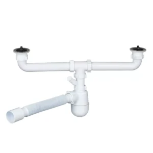 Сифон для мойки SoloPlast 1 1/2" пластик, белый (К1410)