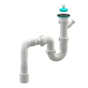 Сифон для мойки SoloPlast 1 1/2" пластик, белый (Н0110)