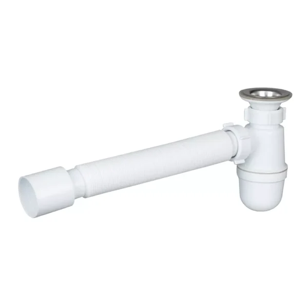 Сифон для раковины SoloPlast 1 1/4" пластик, белый (Т0116)