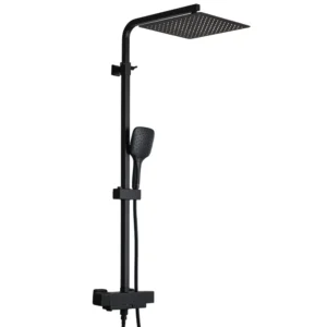 Душевая система Gappo с изливом, латунь, черный матовый (G2417-60)
