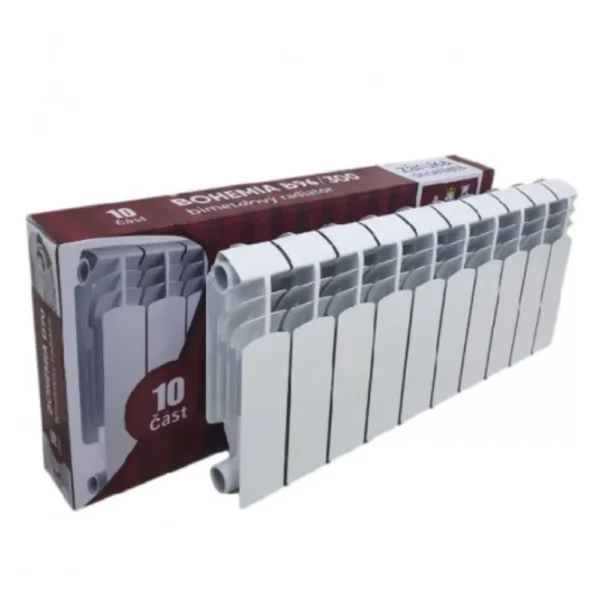 Биметаллический радиатор Bohemia B96 300/96 боковое подключение, белый