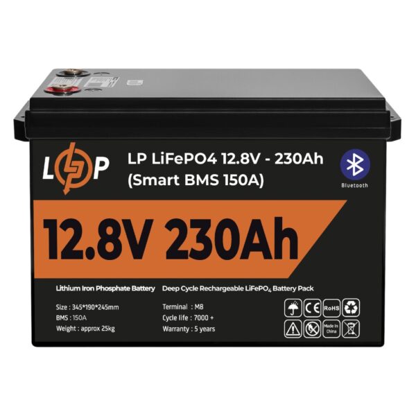 Аккумулятор LogicPower LiFePO4 12V(12,8V)-230 Ah(2944Wh)
