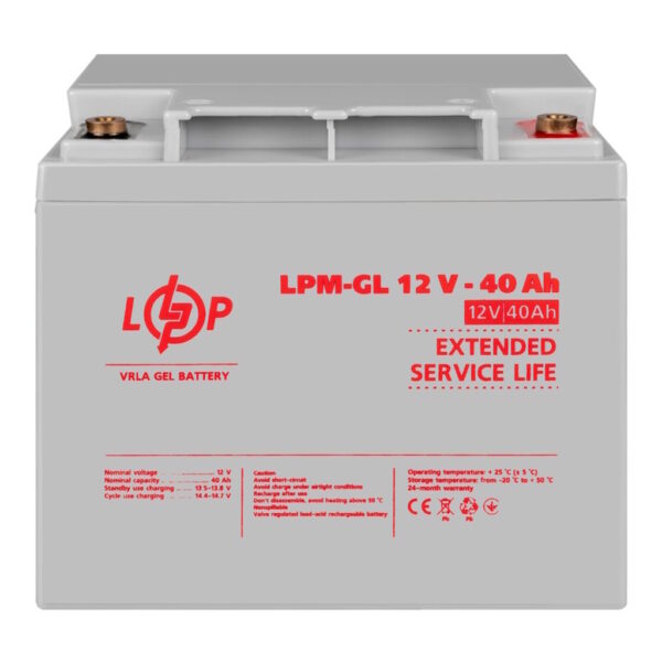 Аккумулятор LogicPower LPM-GL 12V-40 Ah