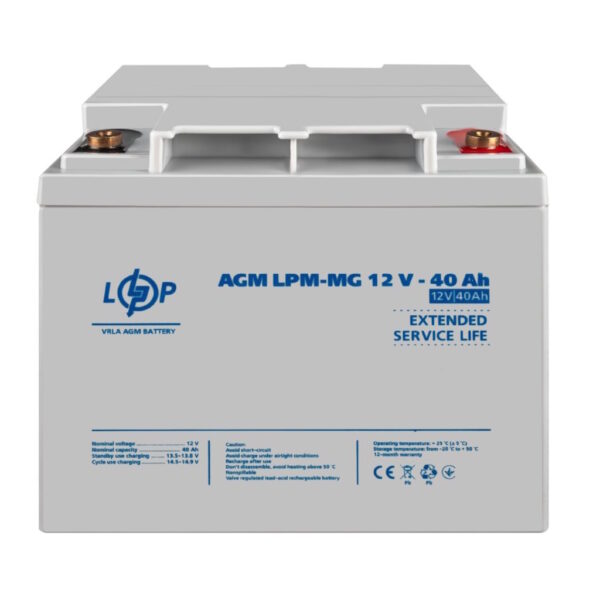 Аккумулятор LogicPower LPM-MG 12V-40 Ah