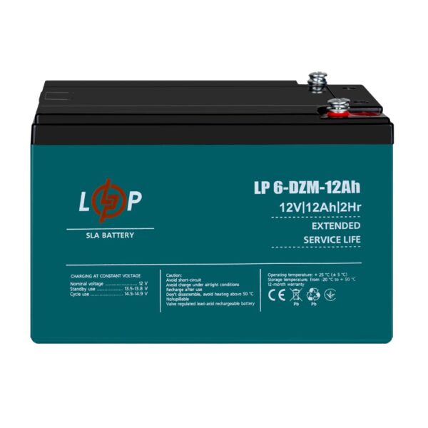 Аккумулятор LogicPower LP 6-DZM-12 Ah AGM R+
