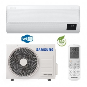 Кондиционер Samsung GEO WindFree AR09BXFAMWKNUA/AR09BXFAMWKXUA 25м2 (-15°C) R32 инверторный, белый + пульт ДУ (Wi-Fi)