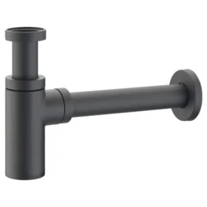 Сифон для раковины McApline латунь, черный (120BLACK)