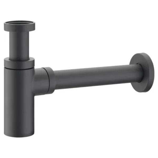 Сифон для раковины McApline латунь, черный (120BLACK)