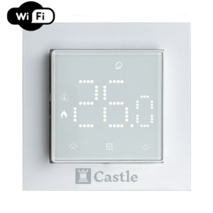 Терморегулятор для теплого пола Castle C-AC506Н 230 В программируемый, белый (Wi-Fi)