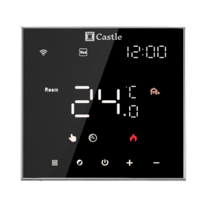 Терморегулятор для теплого пола Castle C-AC602H-B 230 В программируемый, черный