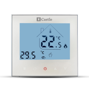 Терморегулятор для теплого пола Castle C-AC605H 230 В программируемый, белый