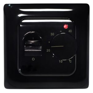 Терморегулятор для теплого пола Castle C-RTC70.26-B 220 В механический, черный