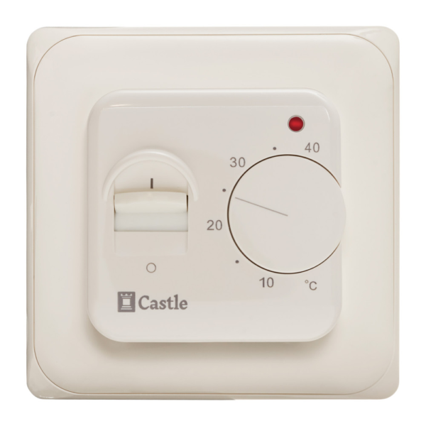 Терморегулятор для теплого пола Castle C-RTC70.26-I 220 В механический, бежевый