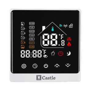 Терморегулятор для теплого пола Castle C-AC8400H-W 230 В программируемый, белый