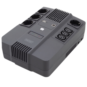 ИБП со ступенчатой синусоидой Digitus 600VA (360Вт)