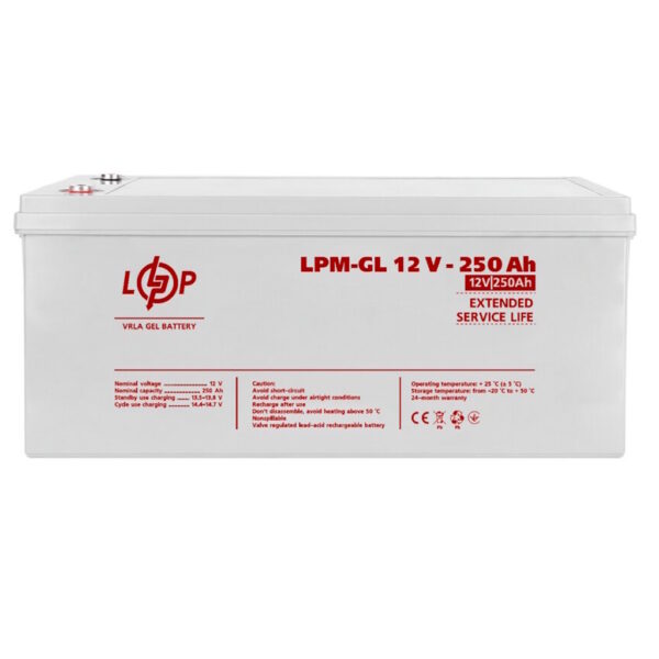 Аккумулятор LogicPower LPM-GL 12V-250 Ah