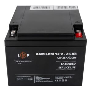 Аккумулятор LogicPower LPM 12V 26Ah AGM