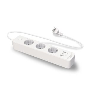 Умный удлинитель TP-Link Tapo P300 2300 Вт 3xSchuko 2xUSB 3.0, белый (WI-Fi) (TAPO-P300)