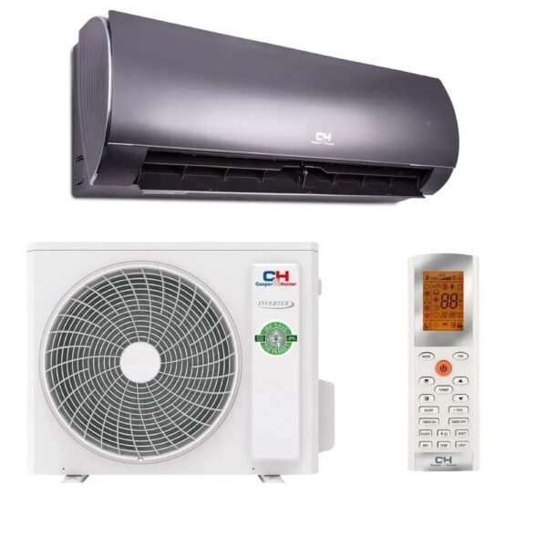 Кондиционер Cooper&Hunter Daytona CH-S09FTXD2-SC 25м2 (-25°С) R32 инверторный, серый + пульт ДУ (Wi-Fi)