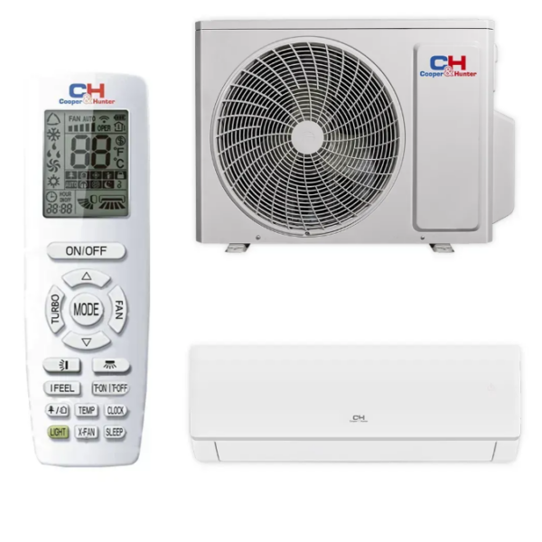 Кондиционер Cooper&Hunter Cozy CH-S18FTXK-NG 50м2 (-15°С) R32 инверторный, белый + пульт ДУ (Wi-Fi)