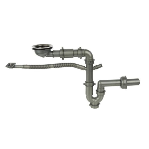 Сифон для мойки Nett DMB-110 пластик, серый