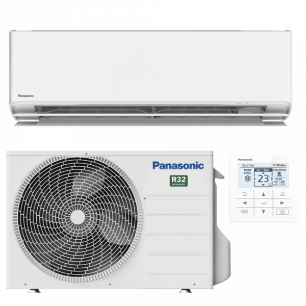 Кондиционер Panasonic Server CS-Z25YKEA/CU-Z25YKEA 25м2 (-25°С) R32 инверторный, белый + пульт ДУ (Wi-Fi)
