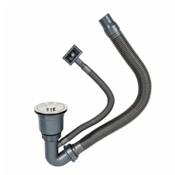 Сифон для мойки PLATINUM Handmade S1 пластик, черный (SP000036087)