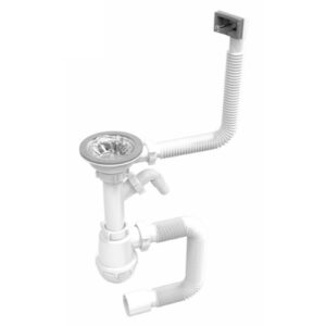 Сифон для мойки RJ пластик, белый (RSK110800)