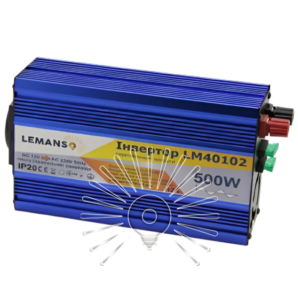 ИБП с правильной синусоидой Lemanso 1000 VA (500Вт)