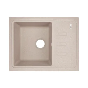 Гранитная мойка Lidz 620x435 врезная, прямоугольная, песочная (LIDZMAR07620435200)