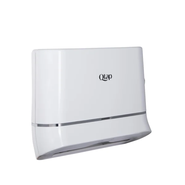 Держатель для бумажных полотенец Qtap Pohodli пластик, белый (QTDR600WP)