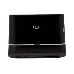Держатель для бумажных полотенец Qtap Pohodli пластик, черный матовый (QTDR600BP)