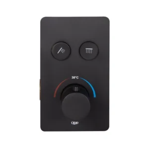 Смеситель скрытого монтажа Qtap Votice без излива, черный матовый (QTVOT6442T105NKB)