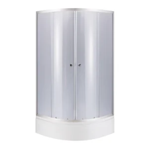 Душевая кабина Lidz Latwa 90x90, стекло 4 мм + поддон Kapielka 90x90 (SC90x90.SAT.MID.GR)