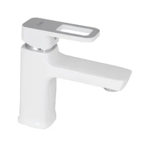 Смеситель для умывальника Lidz Wawel однорычажный, белый (LDWAW001WHI45397)