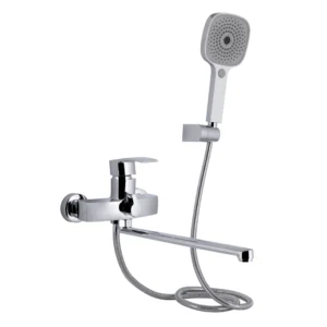 Смеситель для ванны Qtap Swan Eco однорычажный, хром (QTSWA2601CRM45533)