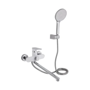 Смеситель для ванны Qtap Jay однорычажный, хром (QTJAY2601CRW45552)