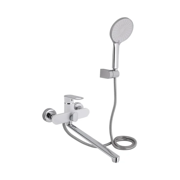 Смеситель для ванны Qtap Jay однорычажный, хром (QTJAY2601CRW45552)